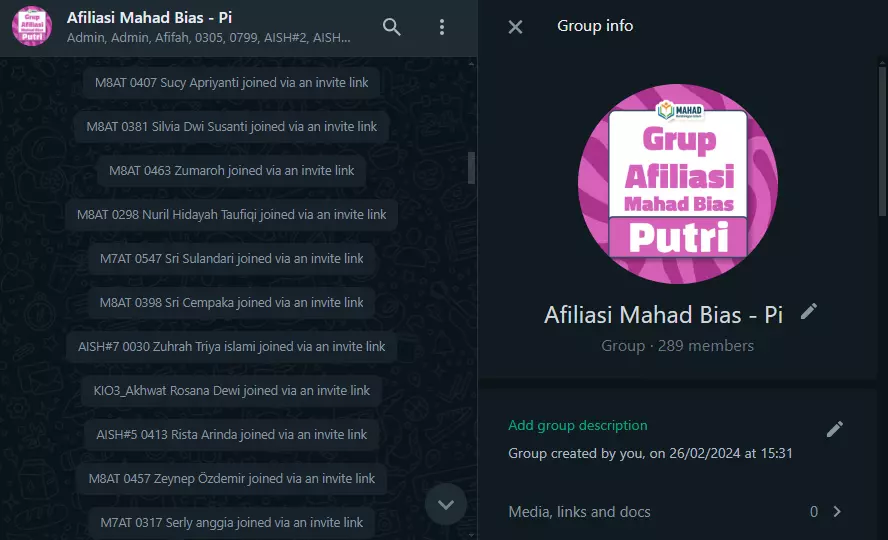 Grup Afiliator Putri